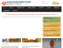 Tablet Screenshot of marylandmontessoriacademy.com